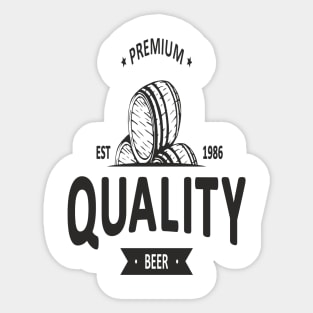 Premium Beer Quality Beer Sticker